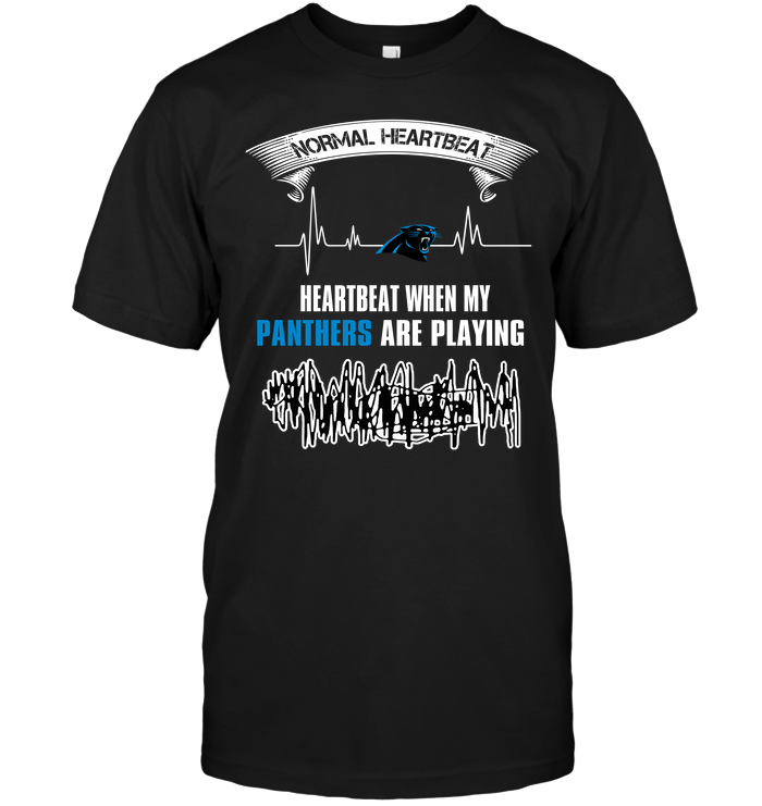 Carolina Panthers "heartbeat" Fan T-Shirt